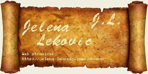 Jelena Leković vizit kartica